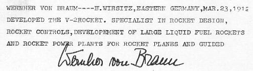 Von Braun.